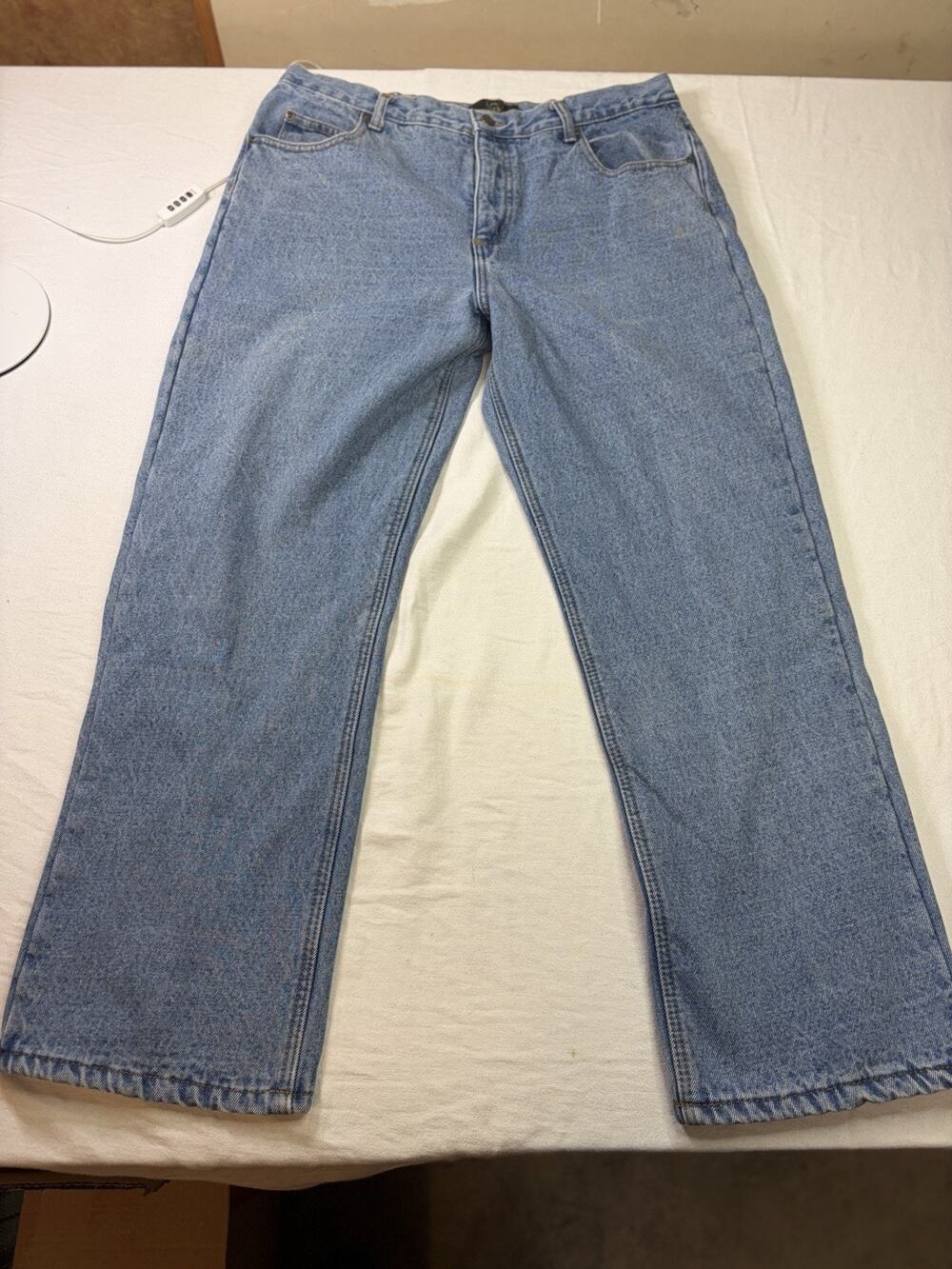 RedHead Fleece Lined Jeans Men’s 36x30 Blue Relaxed Fit Winter Work Denim Pants
